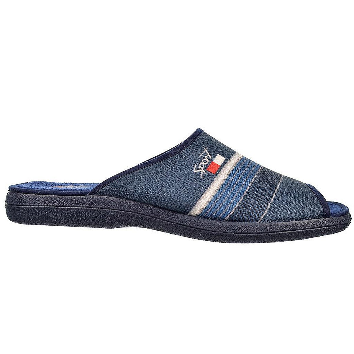 20253 Cmconfort Zapatilla Casa 20253 CMCONFORT. Zapatilla textil destalonada con puntera abierta. Plantilla en textil acolchada 