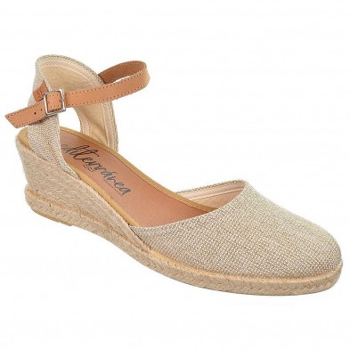 20185 Mediterranea Alpargata 20185 MEDITERRÁNEA. Sandalia Alpargata textil con cierre en pulsera de piel. Plantilla acolchada. P 20185 Mediterranea Alpargata 20185 MEDITERRÁNEA. Sandalia Alpargata textil con cierre en pulsera de piel. Plantilla acolchada. P