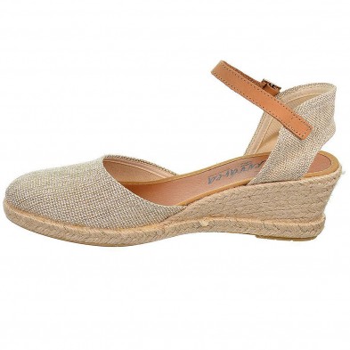 20185 Mediterranea Alpargata 20185 MEDITERRÁNEA. Sandalia Alpargata textil con cierre en pulsera de piel. Plantilla acolchada. P 20185 Mediterranea Alpargata 20185 MEDITERRÁNEA. Sandalia Alpargata textil con cierre en pulsera de piel. Plantilla acolchada. P