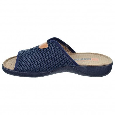 20117 Cmconfort Zapatilla Casa 20117 CMCONFORT. Zapatilla textil destalonada con puntera abierta, plantilla textil acolchada par