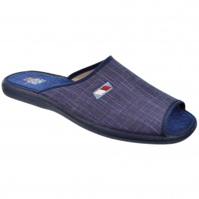 10134 Cmconfort Zapatilla Casa 10134 CMCONFORT. Zapatilla textil destalonada con puntera abierta, plantilla textil acolchada par