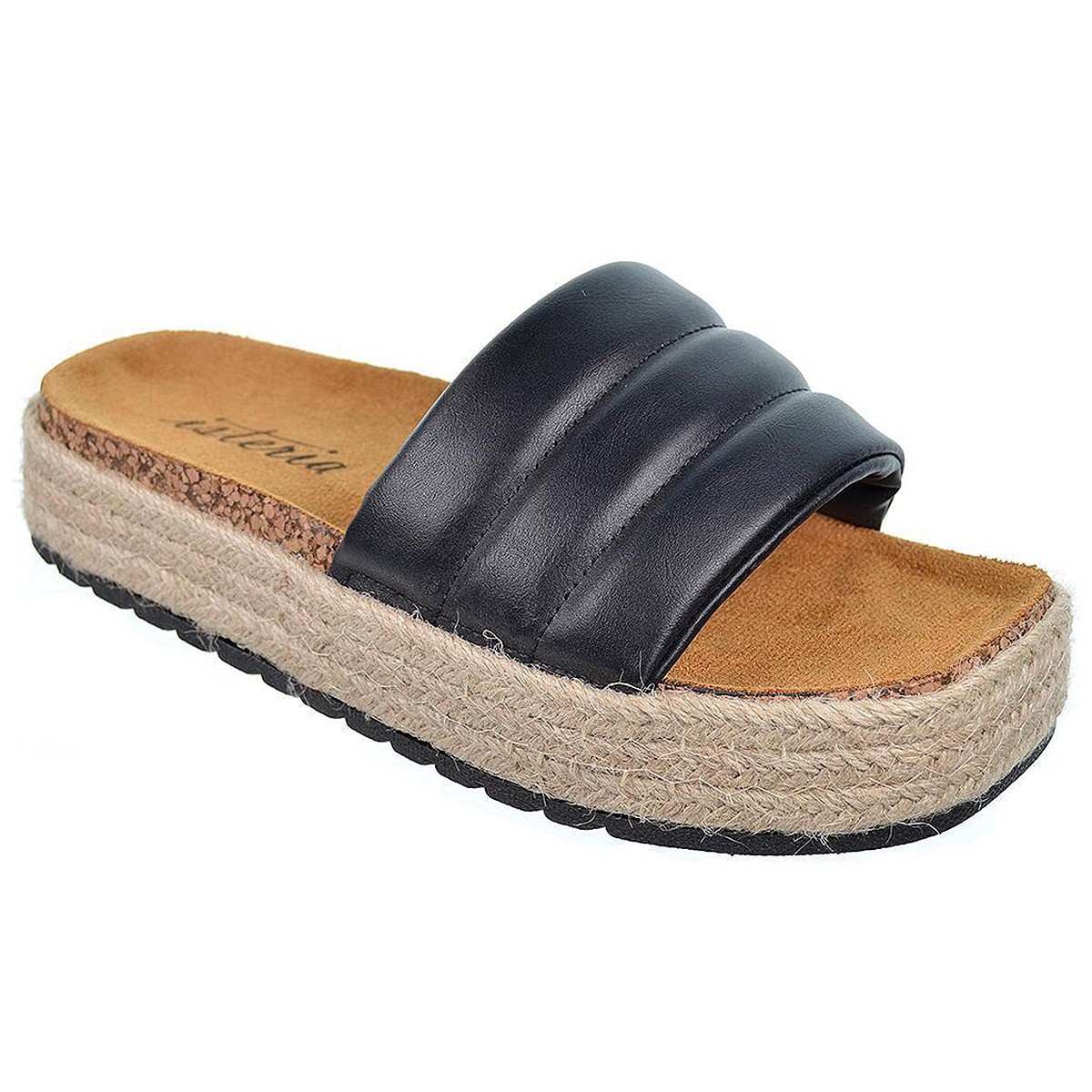 22058 Isteria Zueco 22058 ISTERIA Sandalia tipo ZUECO en material sintético acolchado, con planta de bio, piso plataforma forrad 22058 Isteria Zueco 22058 ISTERIA Sandalia tipo ZUECO en material sintético acolchado, con planta de bio, piso plataforma forrad