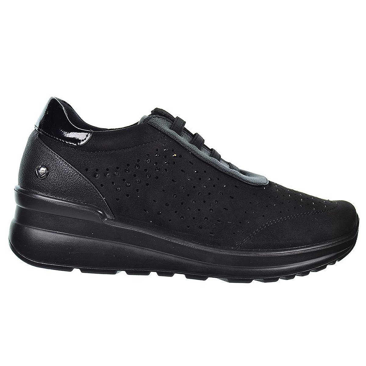 22301 Amarpies Zapato Confort Zapato en sintético perforada. Plantilla acolchada confort extraíble. Con cordones elásticos y sue