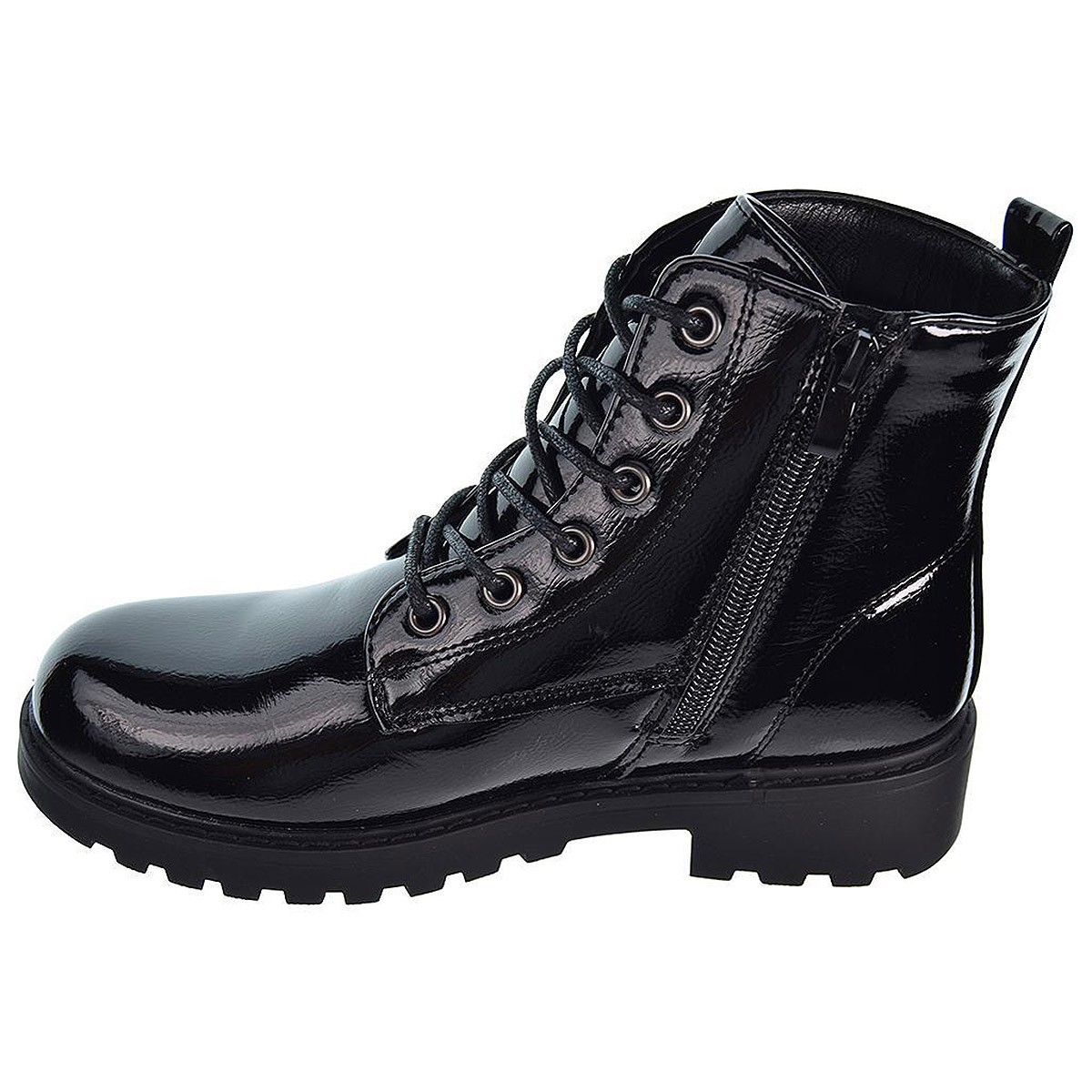 2220 Crecendo Botín Botín sintético charol, forro interior y plantilla textil acolchado. Cierre con cremallera interior y cordon