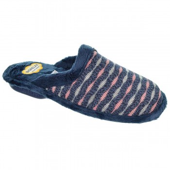 4507 Biorelax Zapatilla de casa Zapatilla destalonada textil con esponja y tejidos transpirables. Suela antideslizante. Plantill 2
