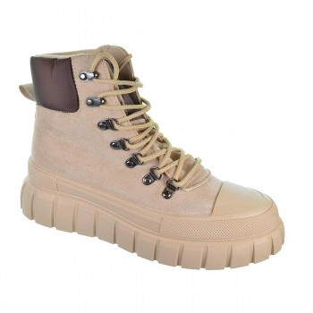 22207 Isteria Botín Botín en antelina y forrado interior textil. Cierre en cordones ajustables. Piso con plataforma de goma anti 2