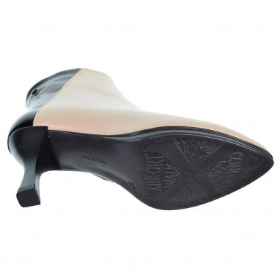 Sari19 Desireé Botín Piel Botín de piel con talón en charol. Plantilla en piel acolchada transpirable y ergonómica. Tacón de 7´5