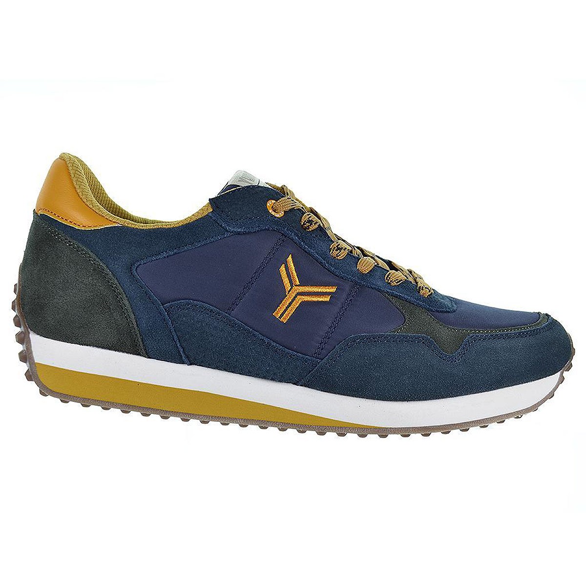 Elbrus Yumas Sneaker Zapato Sneaker en serraje y nylon, forro textil acolchado transpirable, plantilla confort látex y cierre en