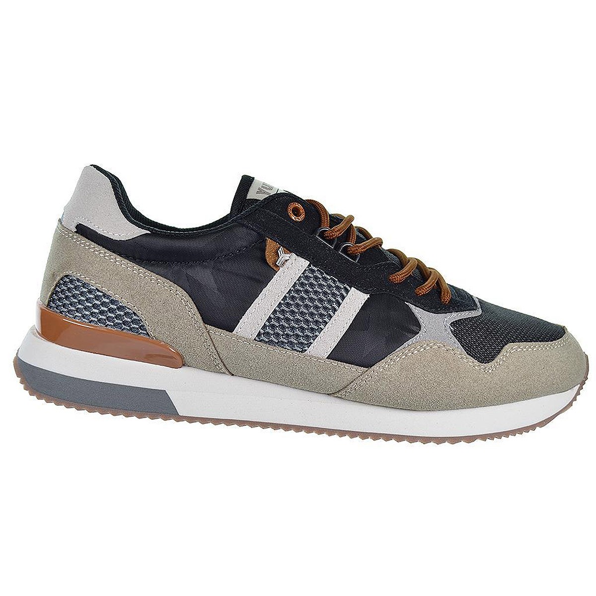 Howitt Yumas Sneaker Zapato Sneaker en serraje y nylon, forro textil acolchado transpirable, plantilla confort látex y cierre en