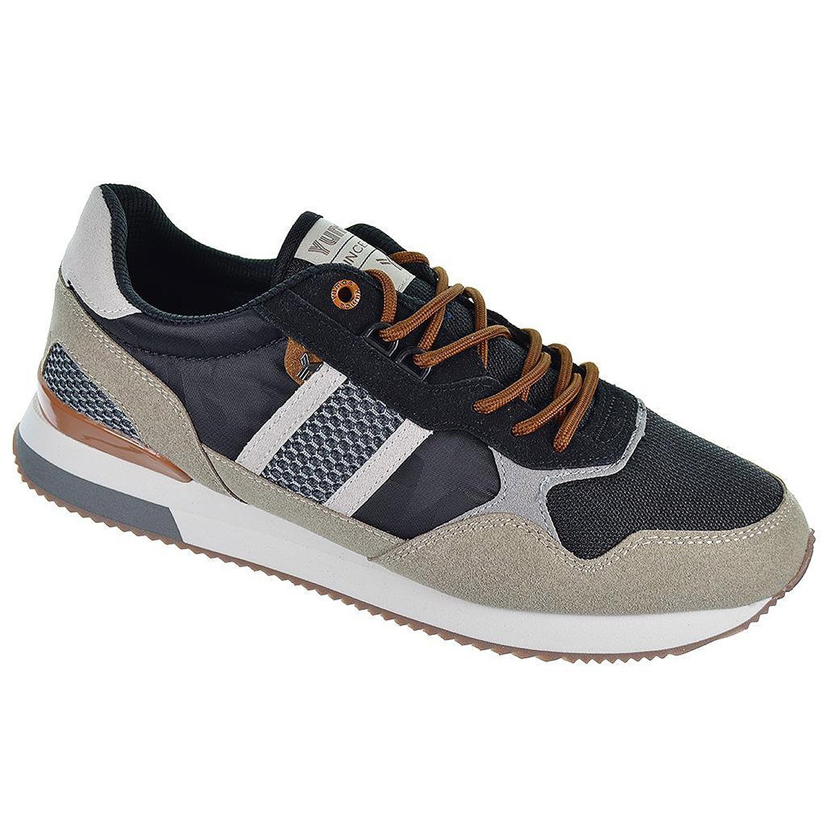 Howitt Yumas Sneaker Zapato Sneaker en serraje y nylon, forro textil acolchado transpirable, plantilla confort látex y cierre en