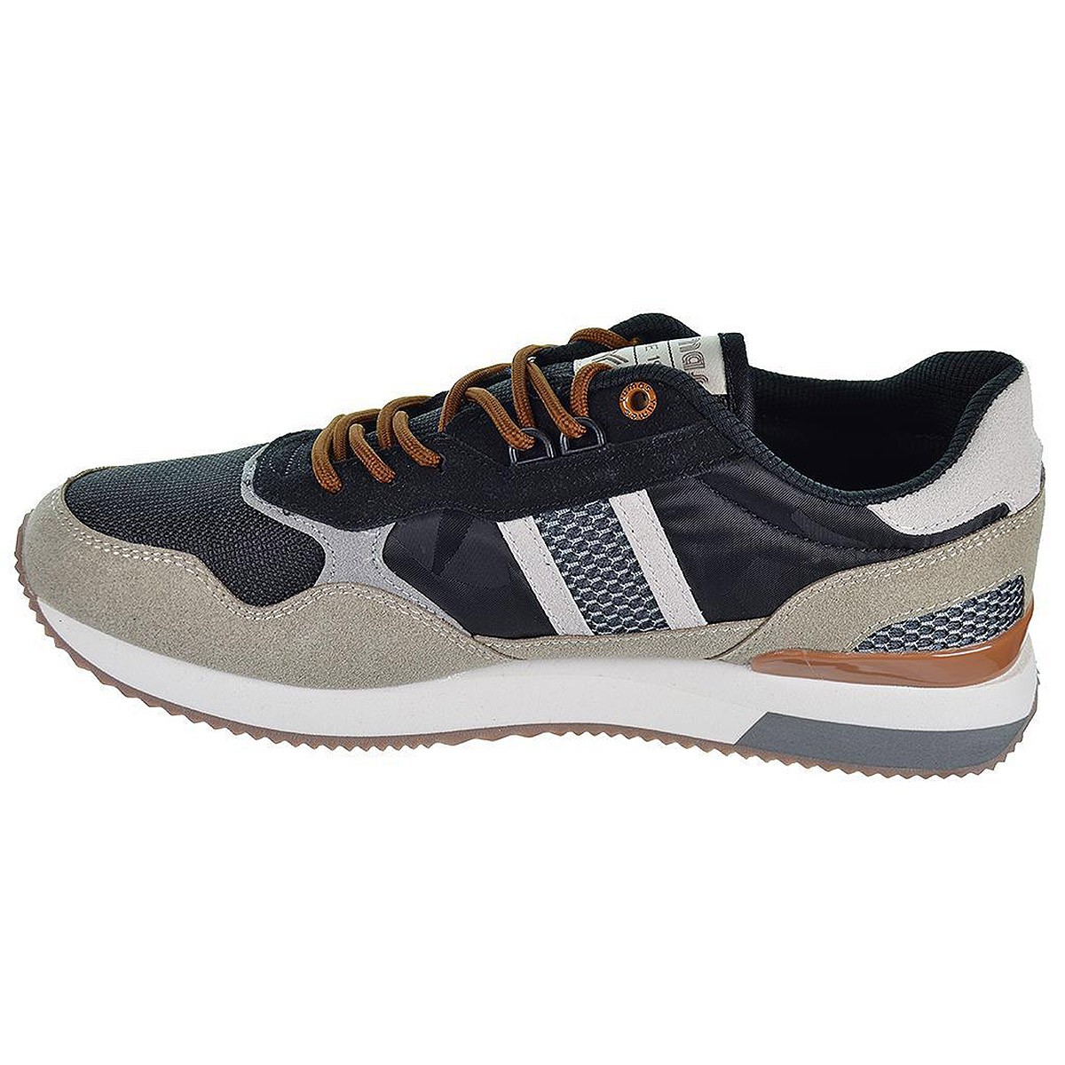 Howitt Yumas Sneaker Zapato Sneaker en serraje y nylon, forro textil acolchado transpirable, plantilla confort látex y cierre en