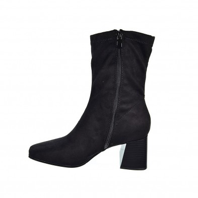 22225 D´Angela Botín Botín en antelina con licra, cierre con cremallera interior para un calze perfecto. Piso de caucho con tacó