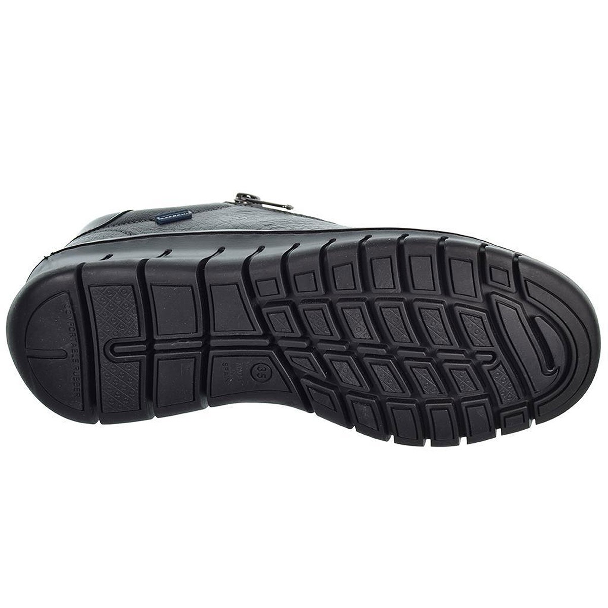 60606 Baerchi Zapato confort Zapato de piel. Forro y plantilla en textil acolchado transpirable. Con cordones ajustables y crema