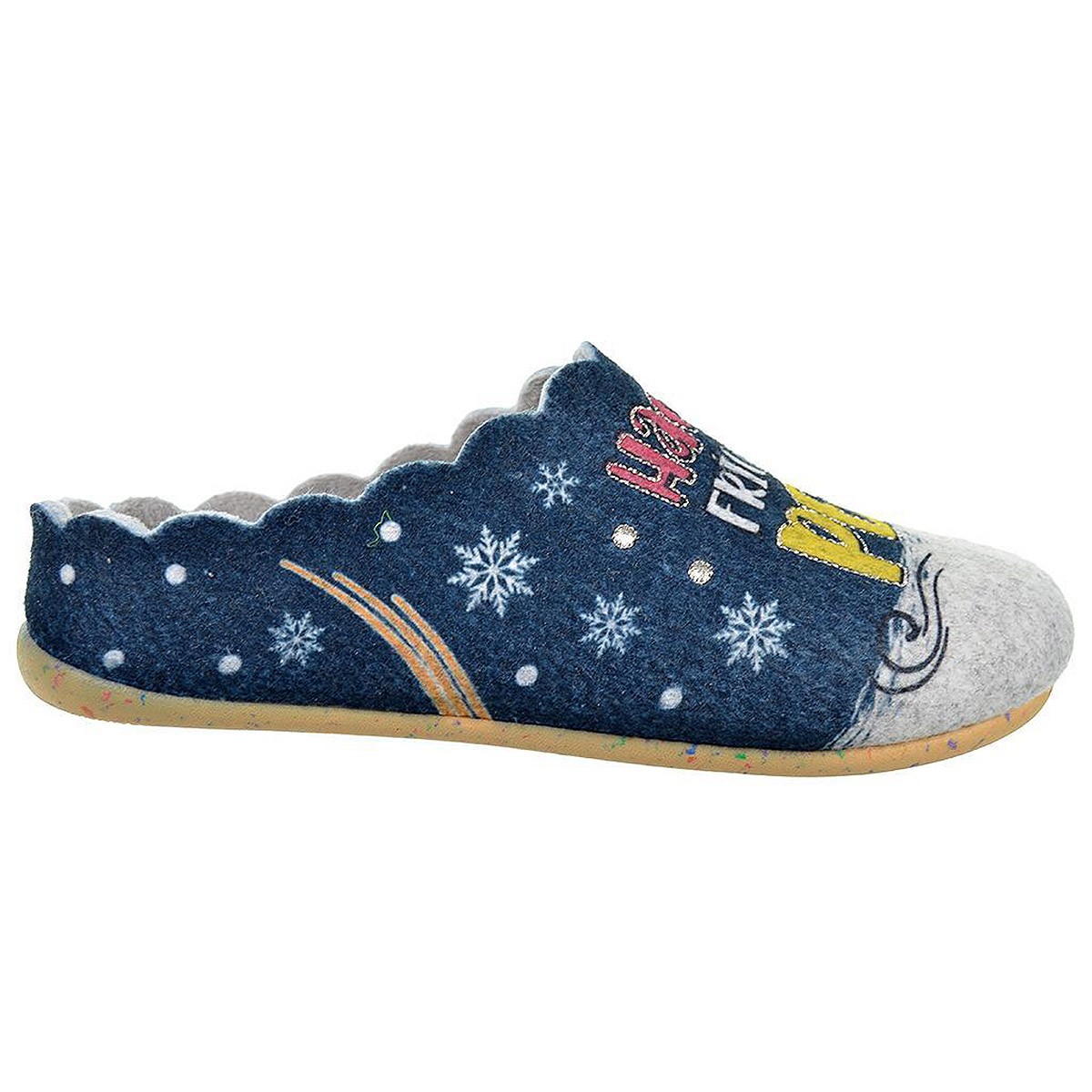 20361 CMConfort Zapatilla Casa Zapatilla estar por casa. Destalonada textil muy suave y plantilla acolchada extraíble. Piso de g