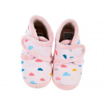 Arigna Gioseppo Zapatilla Casa estilo Botín Zapatilla estilo botín en textil y velcro, plantilla acolchada y piso de goma antide