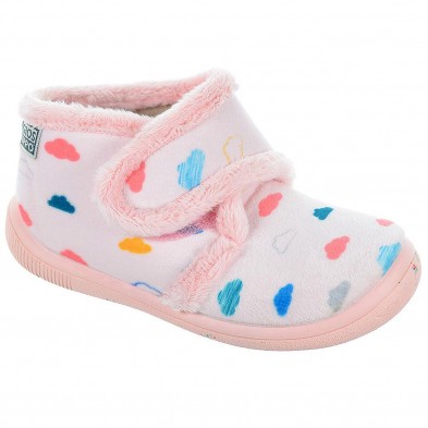 Arigna Gioseppo Zapatilla Casa estilo Botín Zapatilla estilo botín en textil y velcro, plantilla acolchada y piso de goma antide