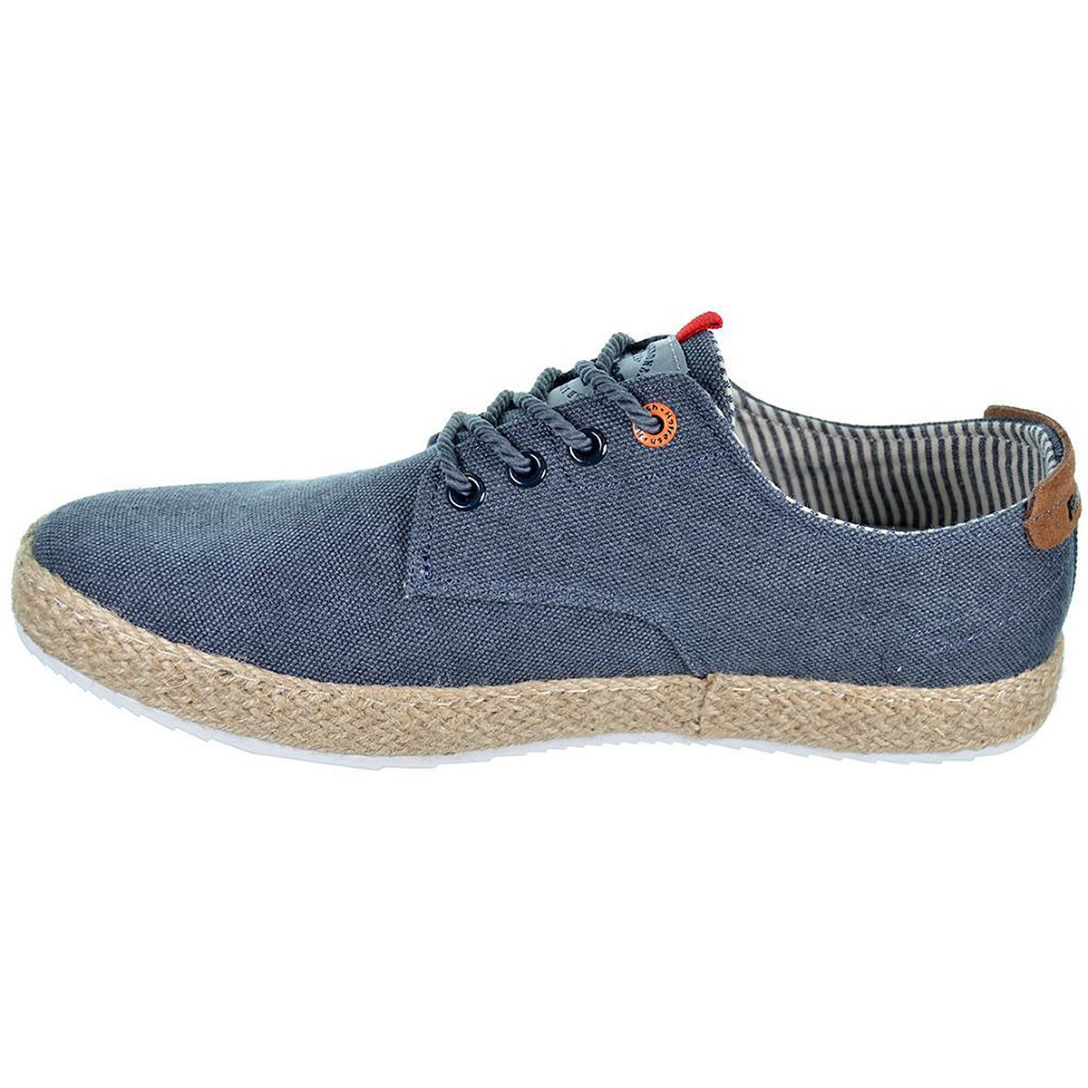 170837 Refresh  Zapato casual de lona con forro en textil y cordones ajustables. Piso de yute con suela de goma