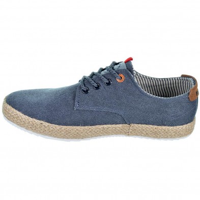 170837 Refresh  Zapato casual de lona con forro en textil y cordones ajustables. Piso de yute con suela de goma