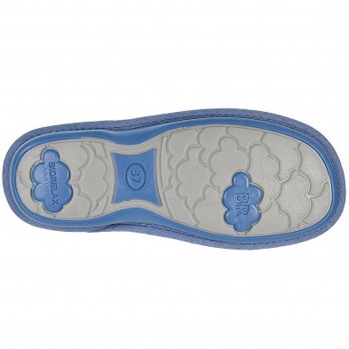 4110 Biorelax zapatilla casa destalonada. Puntera abierta textil. Transpirable. Antideslizante, flexible. Para pies delicados.