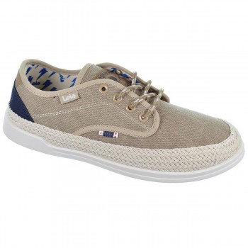 Zapatilla de lona Forro interior y plantilla textil acolchado. Cordones ajustables. Suela de caucho y revestimiento en yute. 2
