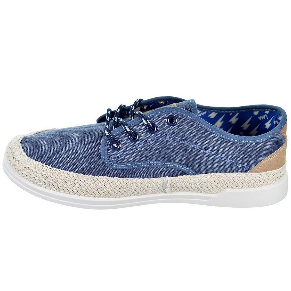 Zapatilla Lona Denim Azul Hombre