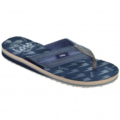 86077 Lois Sandalia Esclava Sintético y textil. Forro interior textil y  con suela de goma antideslizante.