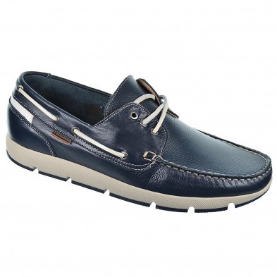 7301 Baerchi Zapato Casual de piel con plantilla textil acolchado. Con en cordones. Piso de goma antideslizante, muy cómodo