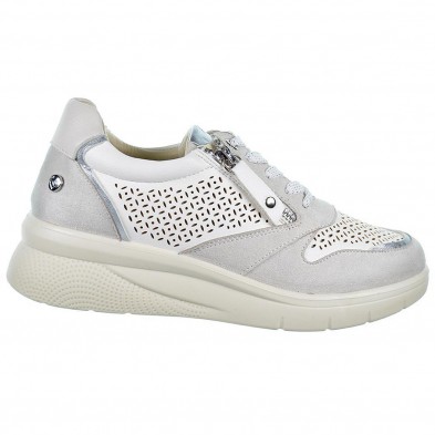 23388 Amarpies Zapato Casual de Mujer. Sintético perforada. Plantilla acolchada confort extraíble. Cordones. Suela Cuña 23388 Amarpies Zapato Casual de Mujer. Sintético perforada. Plantilla acolchada confort extraíble. Cordones. Suela Cuña