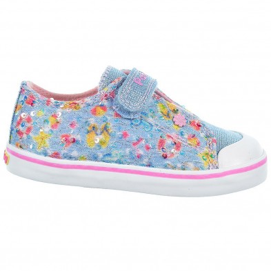 972311 Pablosky Zapatilla lona, forro textil y plantilla extraíble, cordones elásticos y velcro. Goma antideslizante, flexible 972311 Pablosky Zapatilla lona, forro textil y plantilla extraíble, cordones elásticos y velcro. Goma antideslizante, flexible