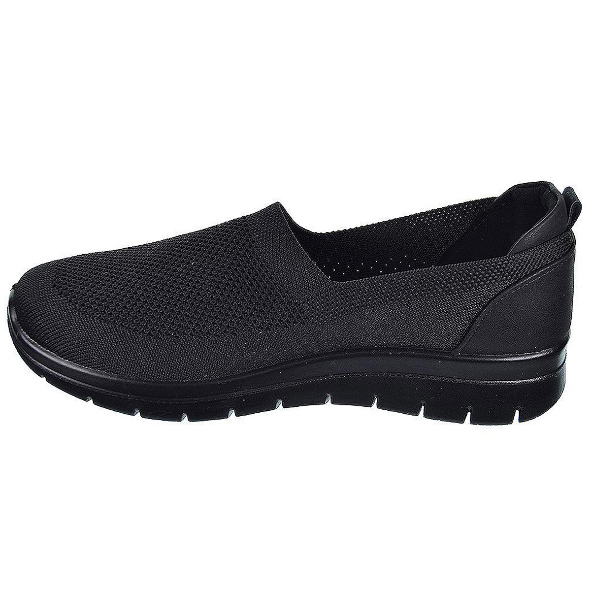 23462 Amarpies Zapato Confort en textil elástico. Plantilla acolchada confort extraíble. suela de caucho con cuña muy ligera