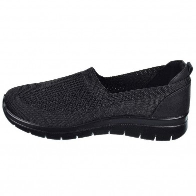 23462 Amarpies Zapato Confort en textil elástico. Plantilla acolchada confort extraíble. suela de caucho con cuña muy ligera