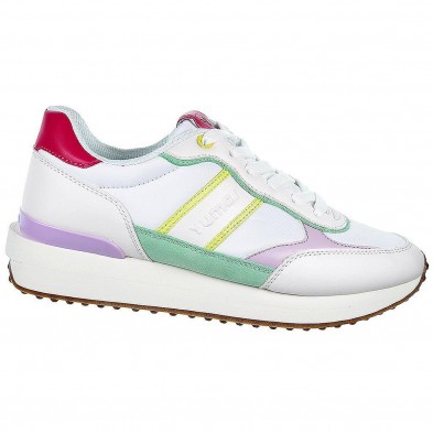 Bruny Yumas Sneaker serraje sintético y nylon, forro textil acolchado transpirable, plantilla confort . cordones. Suela caucho