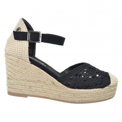 170869 Refresh Alpargata textil acolchada con pulsera y cierre en hebilla. Piso yute. Con cuña y suela antideslizante 170869 Refresh Alpargata textil acolchada con pulsera y cierre en hebilla. Piso yute. Con cuña y suela antideslizante