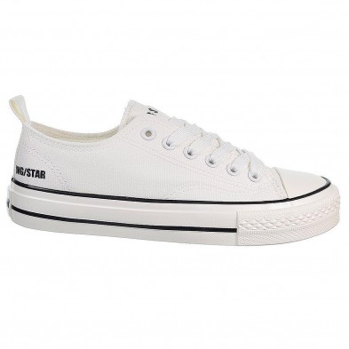 21451  DNG Zapatilla de lona forro interior textil. Cierre en cordones ajustables. Piso y puntera de goma antideslizante. Bambas