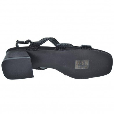 23108  D´Angela Sandalia textil. Cierre con hebilla regulable. Tacón ancho con altura de 5cm.aprox. Para eventos y ceremonias. 23108  D´Angela Sandalia textil. Cierre con hebilla regulable. Tacón ancho con altura de 5cm.aprox. Para eventos y ceremonias.