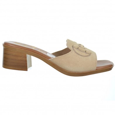 Oh! My Sandals Zueco en piel serraje Plantilla piel acolchada, muy confortable. Suela antideslizante, con tacón de 4,5cm Oh! My Sandals Zueco en piel serraje Plantilla piel acolchada, muy confortable. Suela antideslizante, con tacón de 4,5cm