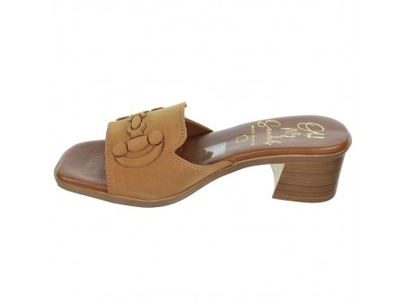 Oh! My Sandals Zueco en piel serraje Plantilla piel acolchada, muy confortable. Suela antideslizante, con tacón de 4,5cm Oh! My Sandals Zueco en piel serraje Plantilla piel acolchada, muy confortable. Suela antideslizante, con tacón de 4,5cm