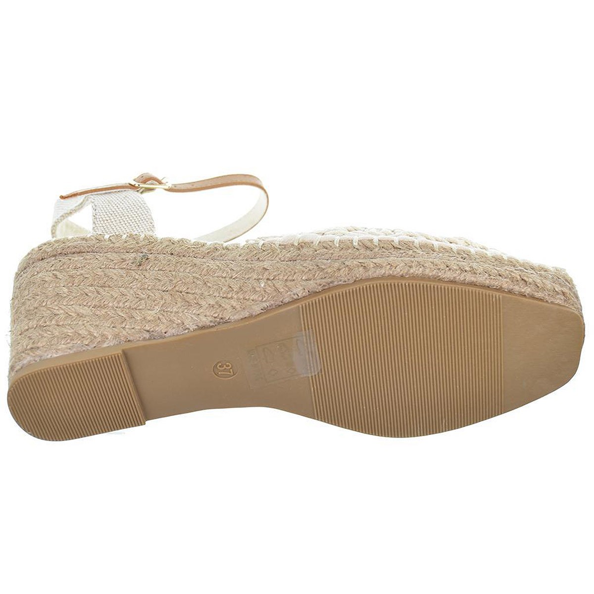 23085 D´Angela Alpargata textil trenzada, cierre en pulsera. Plantilla acolchada. Piso en yute con cuña de 7cm. Antideslizante. 23085 D´Angela Alpargata textil trenzada, cierre en pulsera. Plantilla acolchada. Piso en yute con cuña de 7cm. Antideslizante.