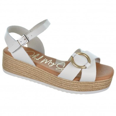 5210  Oh! My Sandals Sandalia piel. Plantilla confort y cierre en pulsera con hebilla. Plataforma e imitación yute, altura 4cm. 5210  Oh! My Sandals Sandalia piel. Plantilla confort y cierre en pulsera con hebilla. Plataforma e imitación yute, altura 4cm.