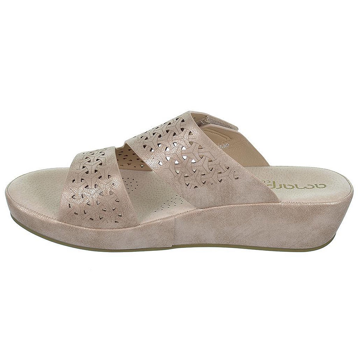 23589 Amarpies Zueco sintético perforado, forro textil.  Velcro ajustable. Piso con cuña de 4cm. antideslizante. Pies delicados 23589 Amarpies Zueco sintético perforado, forro textil.  Velcro ajustable. Piso con cuña de 4cm. antideslizante. Pies delicados