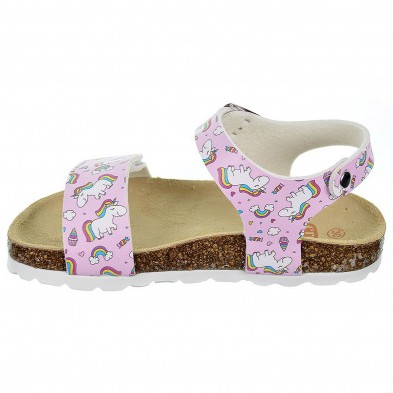 2347 Crecendo Sandalia Bio sintética. Velcro en empeine y hebilla regulable en pulsera. Planta bio en piel serraje y suela 2347 Crecendo Sandalia Bio sintética. Velcro en empeine y hebilla regulable en pulsera. Planta bio en piel serraje y suela