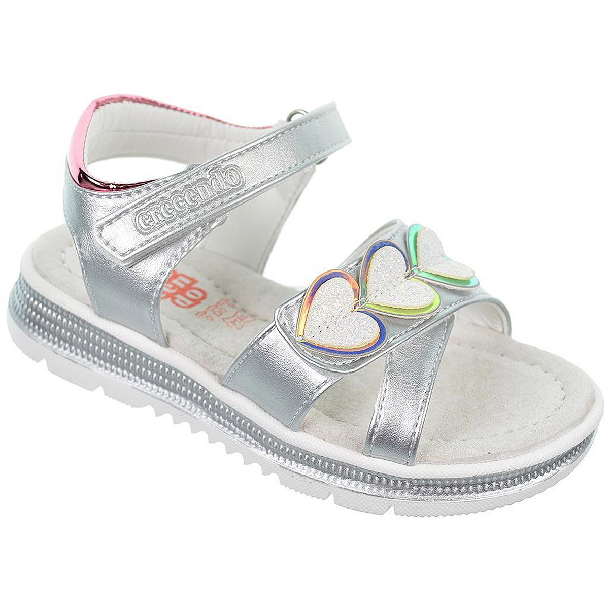 2309 Crecendo Sandalia sintética y plantilla de piel acolchada. Doble velcro en pala y pulsera ajustables. Para Verano. 2309 Crecendo Sandalia sintética y plantilla de piel acolchada. Doble velcro en pala y pulsera ajustables. Para Verano.