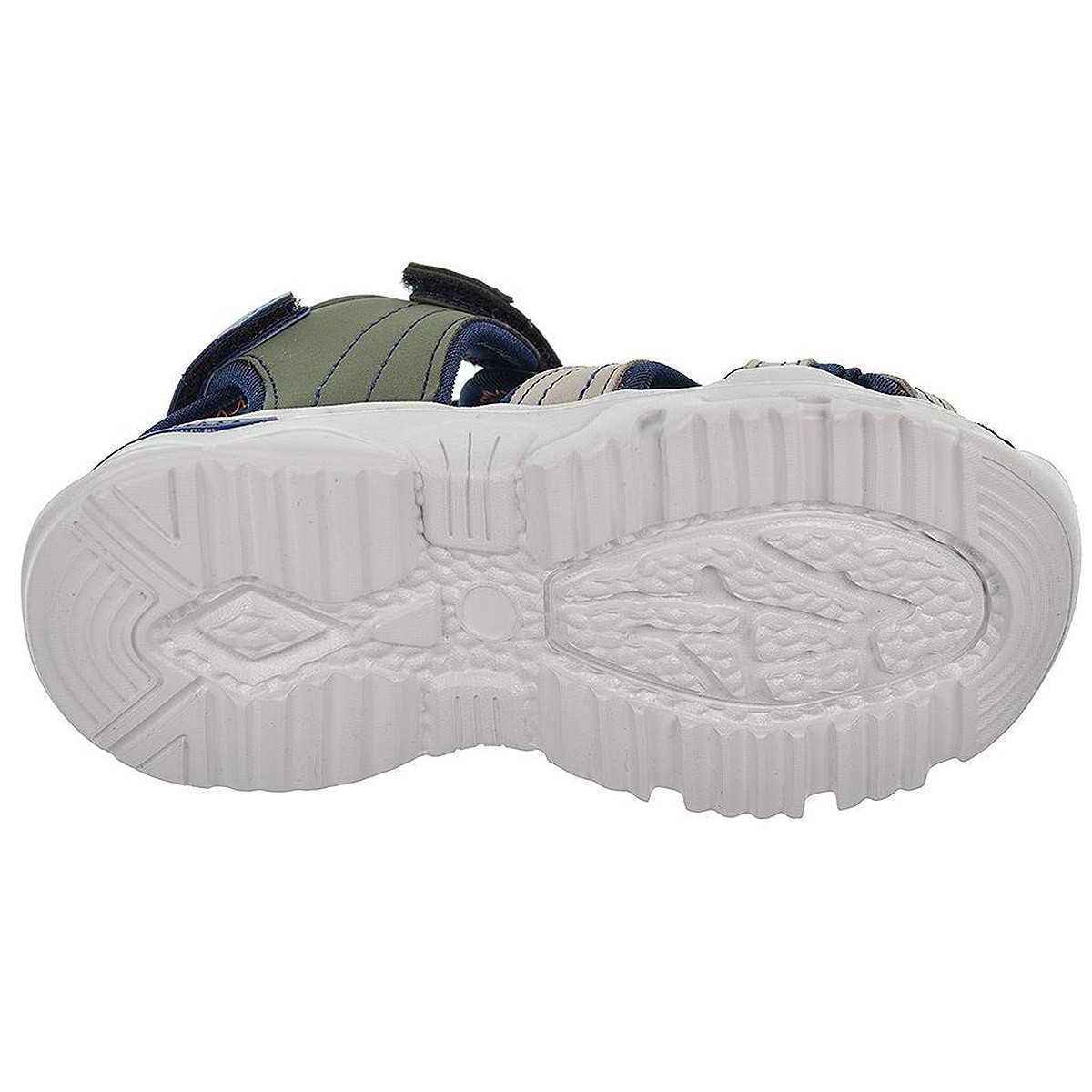 2337 Crecendo Sandalia sintética y textil. Forro textil. Plantilla acolchada en piel. Velcro en empeine y talón.