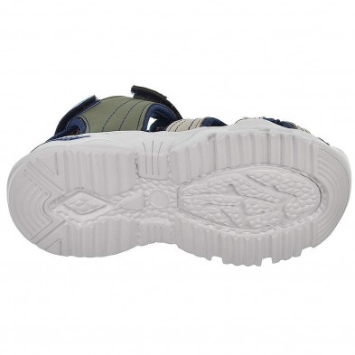 2337 Crecendo Sandalia sintética y textil. Forro textil. Plantilla acolchada en piel. Velcro en empeine y talón.