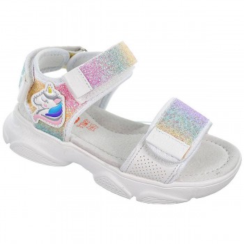 2319 Crecendo Sandalia sintético y textil. Forro textil y plantilla de piel acolchada. Doble velcro en empeine y velcro en talón 2