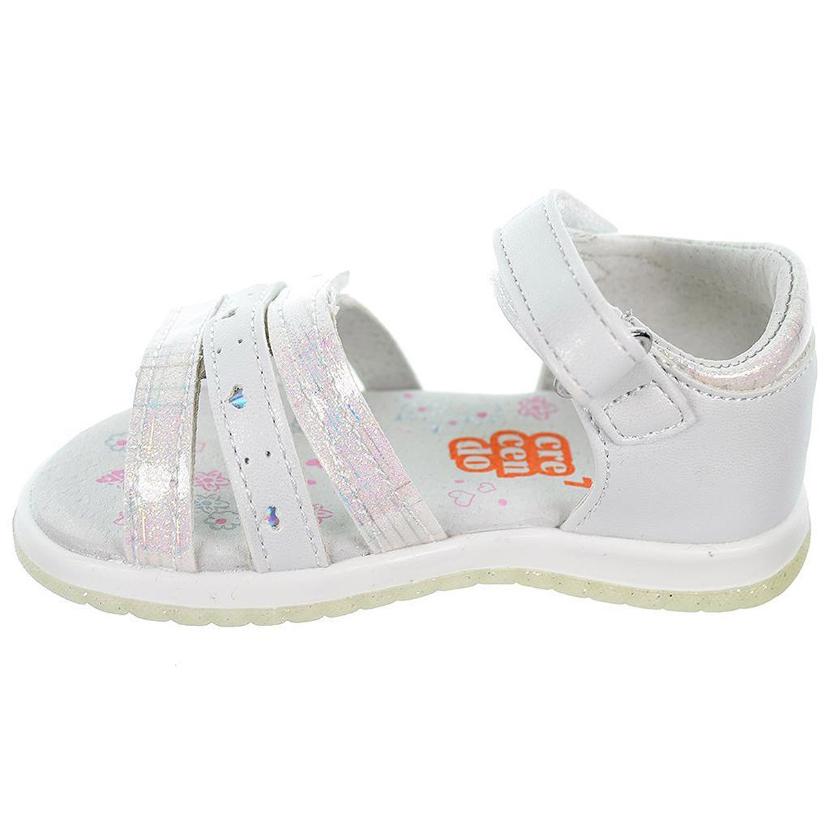 2302 Crecendo Sandalia sintética forrado en piel y plantilla acolchada en piel. con velcro en pala y pulsera. antideslizante