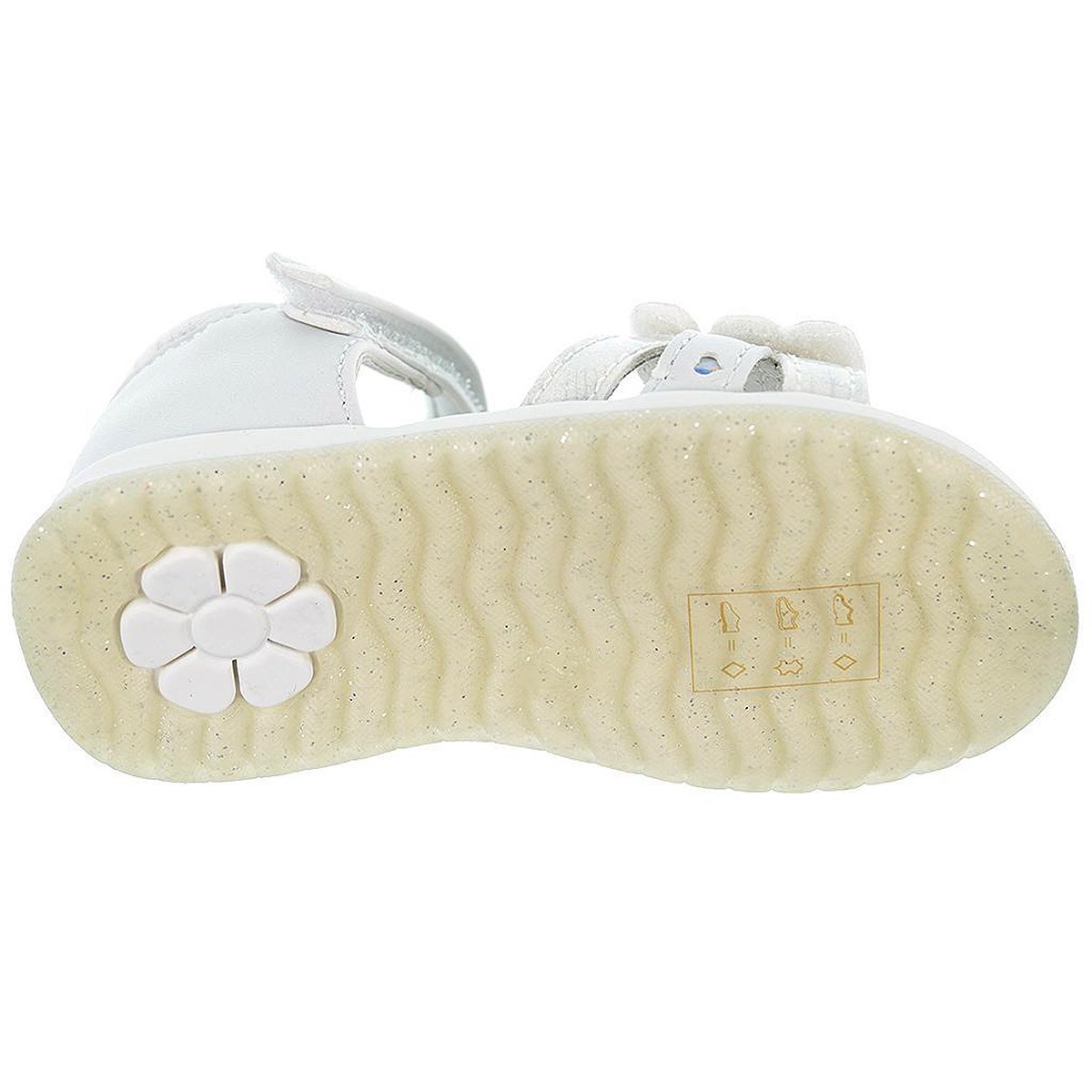 2302 Crecendo Sandalia sintética forrado en piel y plantilla acolchada en piel. con velcro en pala y pulsera. antideslizante