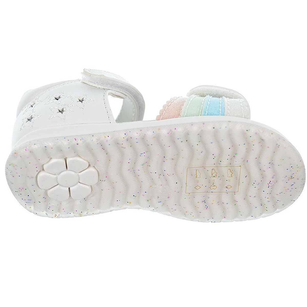 2303 Crecendo Sandalia sintética forro piel. Plantilla acolchada en piel, confortable. Velcro en pala y pulsera. Antideslizante