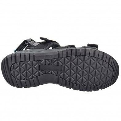 Flacourt Gioseppo Sandalia textil Velcro en pala, empeine y talón. Antideslizante. Estilo trekking para playa, piscina o pasear