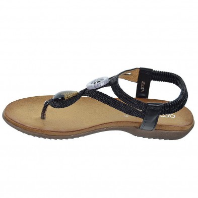 Amarpies Sandalia esclava textil y sintético y talón elástico, plantilla confort y suela de goma muy ligera y flexible. Amarpies Sandalia esclava textil y sintético y talón elástico, plantilla confort y suela de goma muy ligera y flexible.